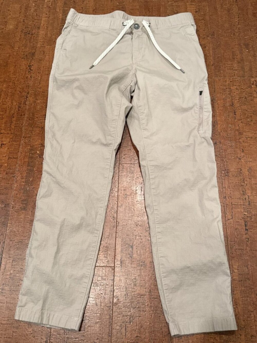Viori Women’s Large Beige Lightweight Ripstop Pants Hiking Travel